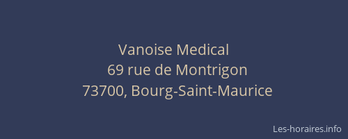 Vanoise Medical