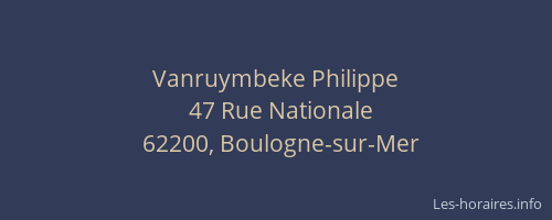 Vanruymbeke Philippe