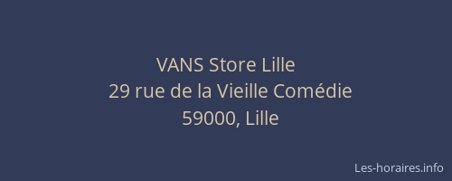 VANS Store Lille
