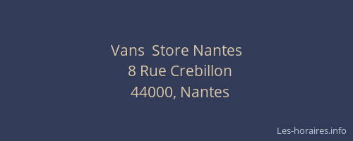 Vans  Store Nantes