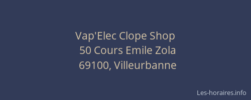 Vap'Elec Clope Shop