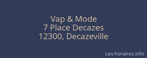 Vap & Mode