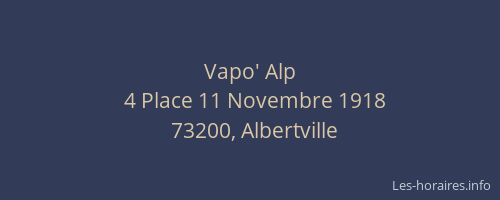 Vapo' Alp