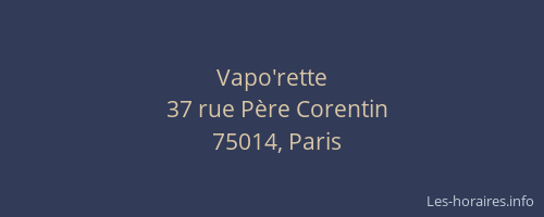 Vapo'rette