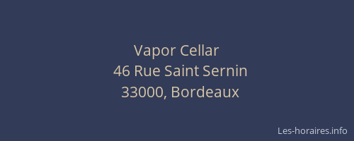 Vapor Cellar