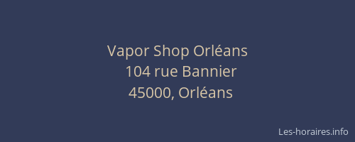 Vapor Shop Orléans