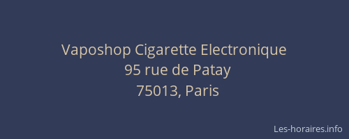 Vaposhop Cigarette Electronique