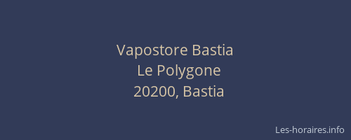 Vapostore Bastia