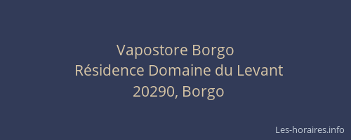 Vapostore Borgo