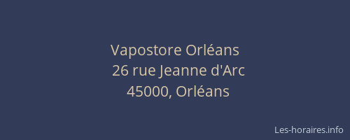 Vapostore Orléans