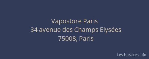 Vapostore Paris