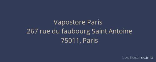 Vapostore Paris