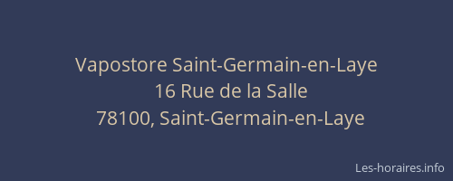 Vapostore Saint-Germain-en-Laye
