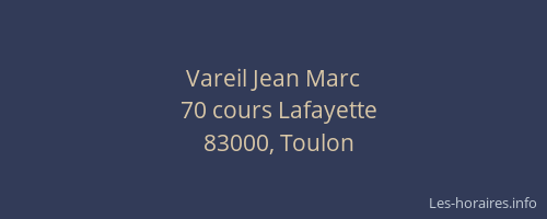 Vareil Jean Marc
