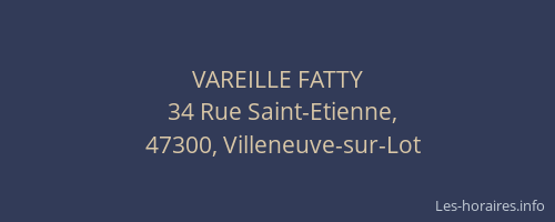 VAREILLE FATTY