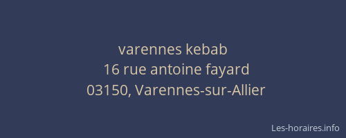 varennes kebab