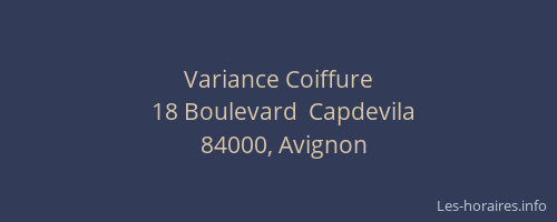 Variance Coiffure