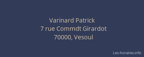 Varinard Patrick
