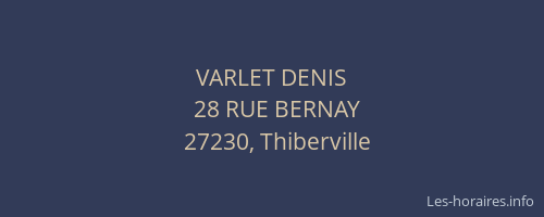 VARLET DENIS