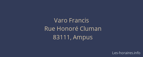 Varo Francis