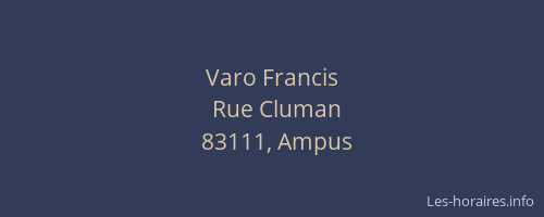 Varo Francis