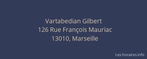 Vartabedian Gilbert