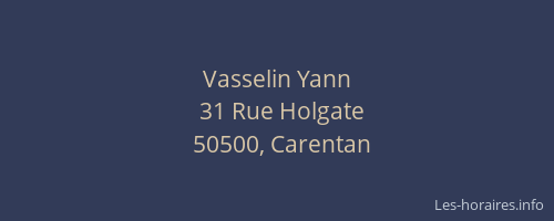 Vasselin Yann