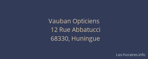 Vauban Opticiens