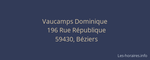 Vaucamps Dominique