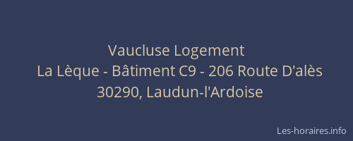 Vaucluse Logement