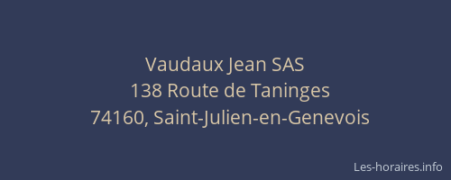 Vaudaux Jean SAS