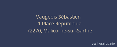 Vaugeois S&eacute;bastien