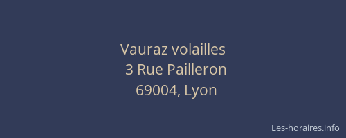 Vauraz volailles