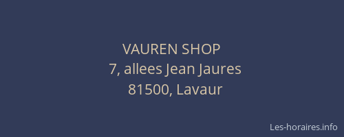 VAUREN SHOP