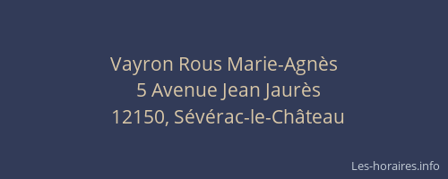 Vayron Rous Marie-Agnès