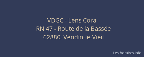 VDGC - Lens Cora