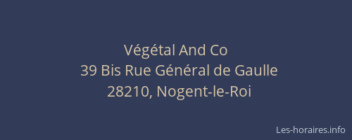 V&eacute;g&eacute;tal And Co