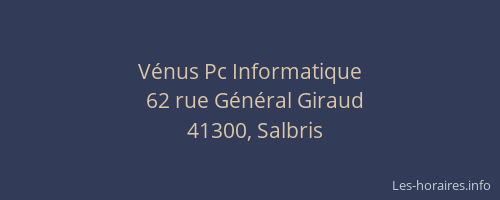 V&eacute;nus Pc Informatique