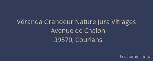 V&eacute;randa Grandeur Nature Jura Vitrages