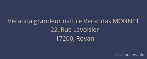Véranda grandeur nature Verandas MONNET