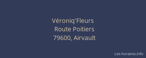 V&eacute;roniq'Fleurs