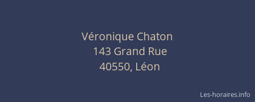 V&eacute;ronique Chaton