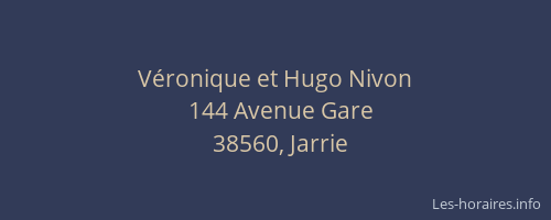 V&eacute;ronique et Hugo Nivon