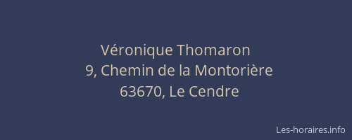V&eacute;ronique Thomaron