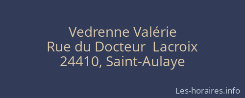 Vedrenne Valérie