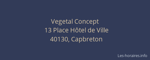 Vegetal Concept