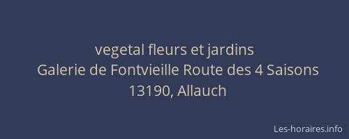 vegetal fleurs et jardins