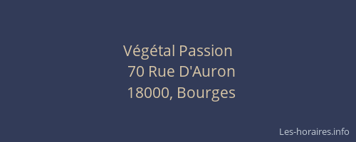 Végétal Passion
