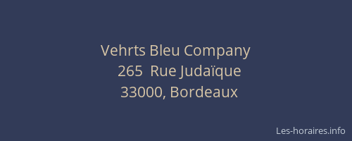 Vehrts Bleu Company