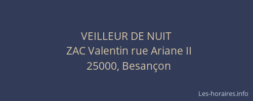 VEILLEUR DE NUIT